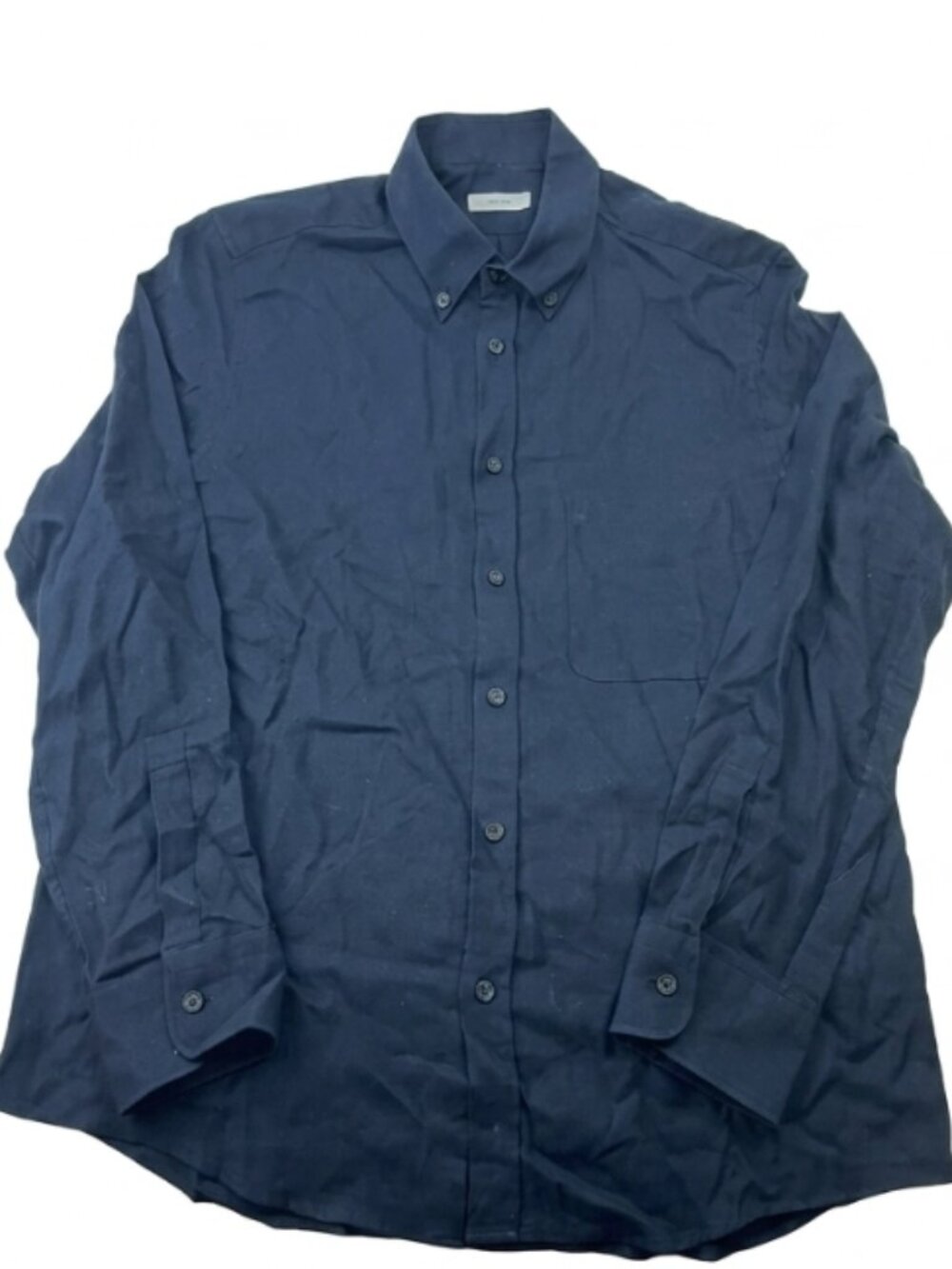 The Row Navy Blue "Luke" Button-Down Shirt N254-30